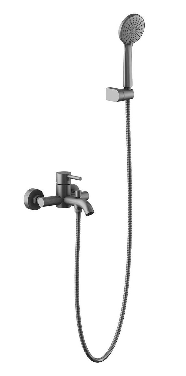 Смеситель для ванны Aquatek Европа AQ1349BGM оружейная сталь