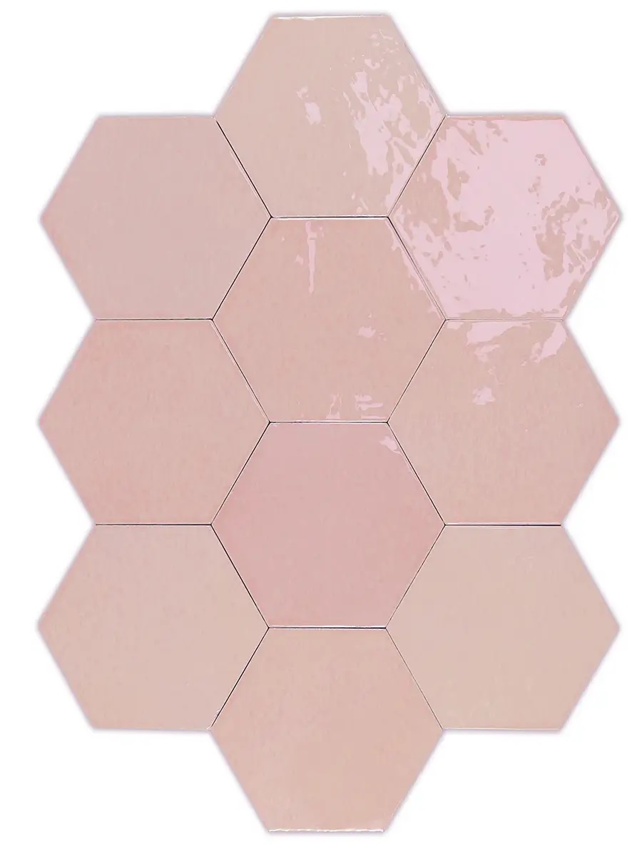Плитка WOW Zellige Hexa Pink 10,8x12,4 см, 122082