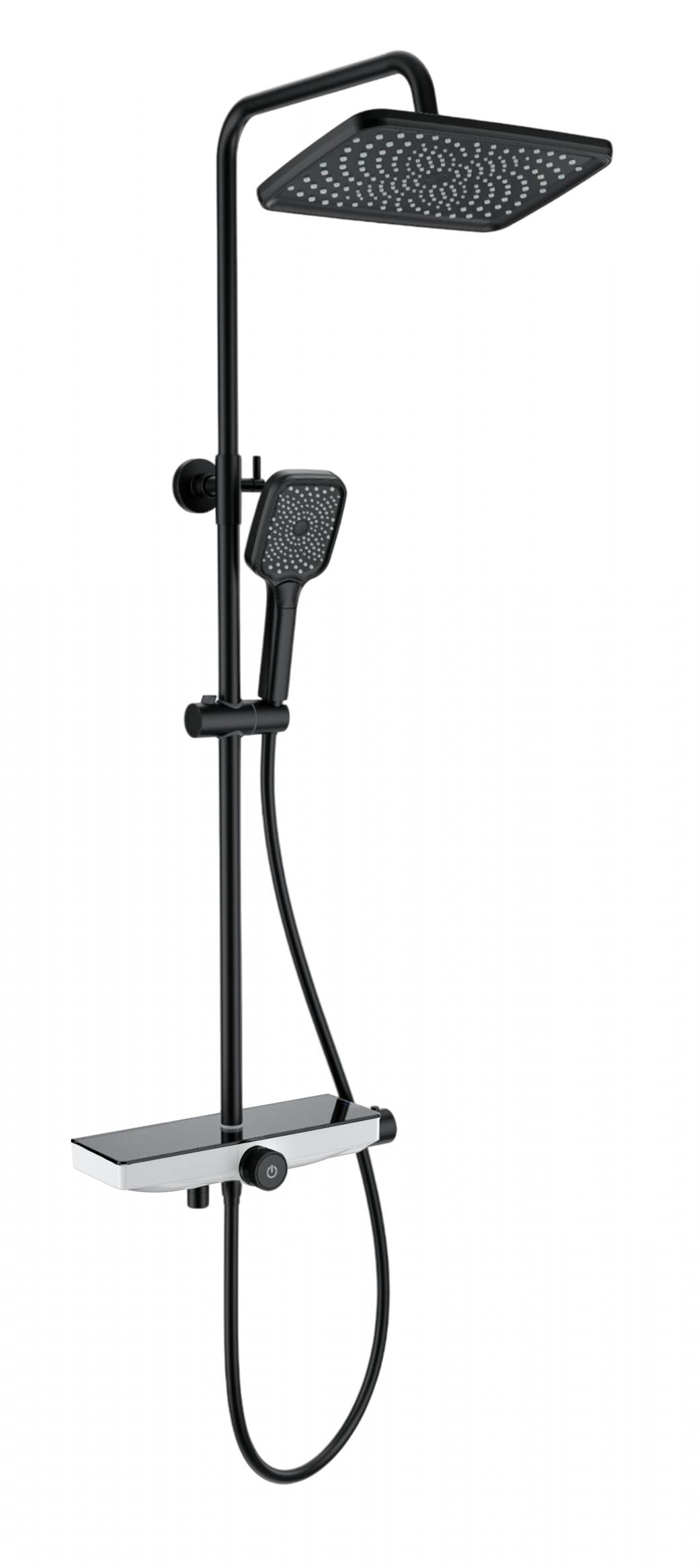 Душевая стойка Wonzon&Woghand ThermoKlick WW-B3098-A-MB термостат, черный матовый
