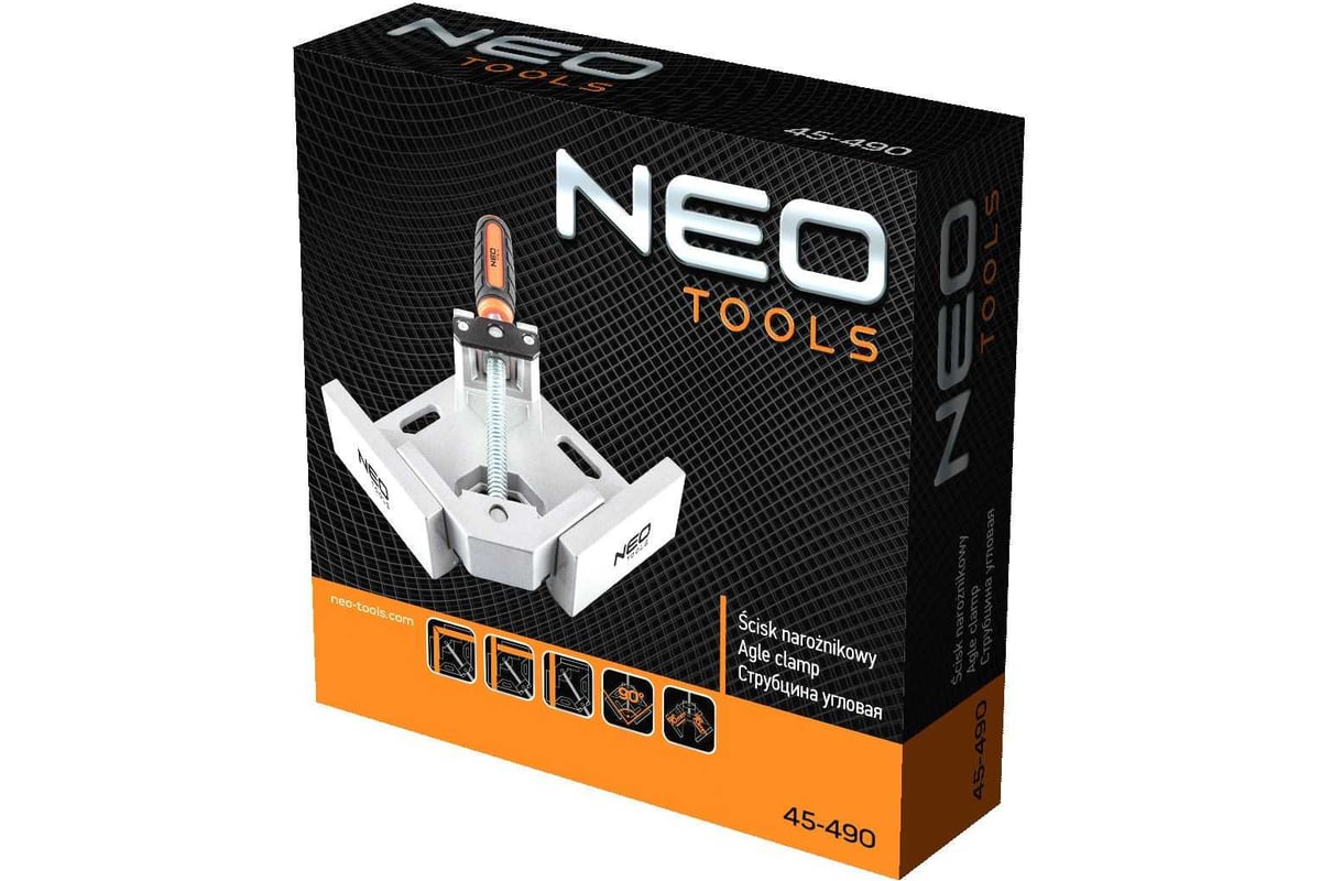 Угловой зажим Neo Tools 45-490