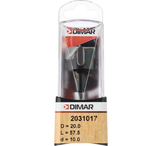 Сверло чашечное правое (20x55.5х57.5 мм; хвостовик 10x26 мм присадка) Dimar 2031017