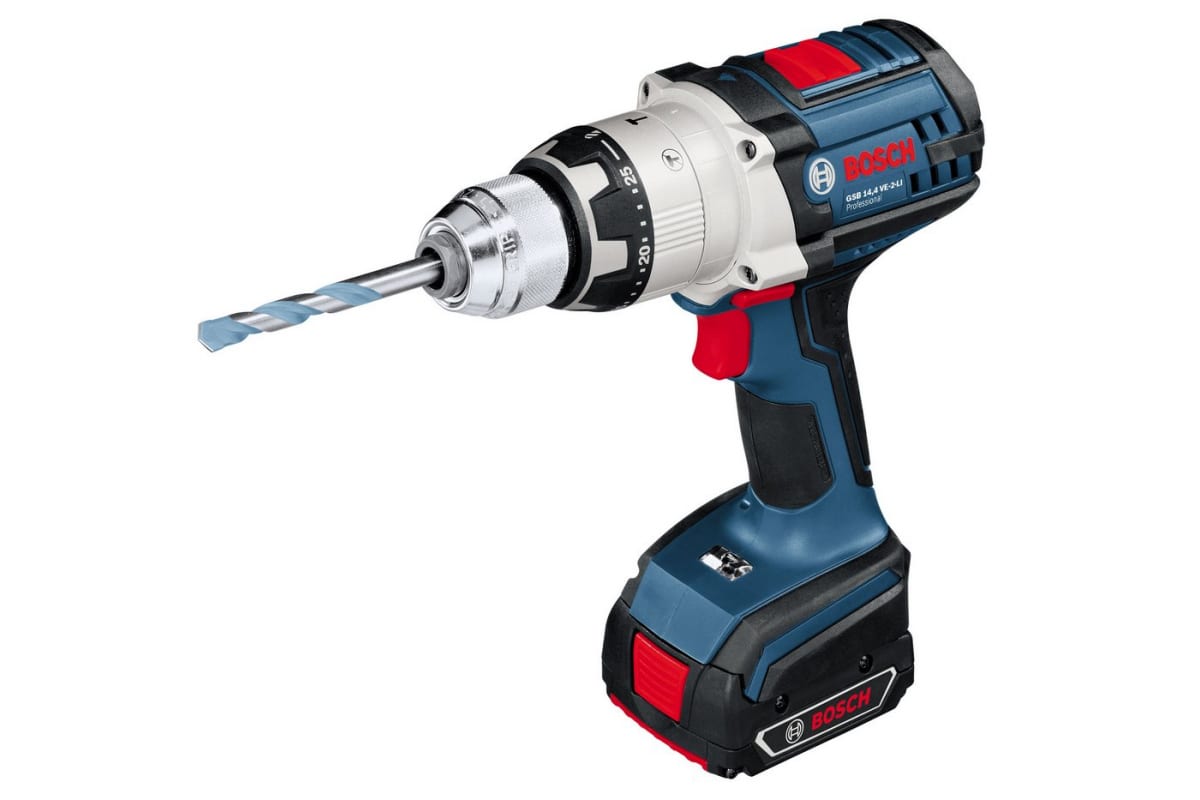 Аккумуляторная ударная дрель-шуруповерт Bosch GSB 14,4 VE-2-LI 0.601.862.408