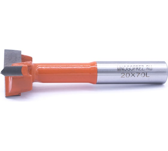 Сверло чашечное четырехзаходное по дереву FT120207L (20х70 мм; хв-к 10 мм; левое вращение) МНОГОФРЕЗ 6595