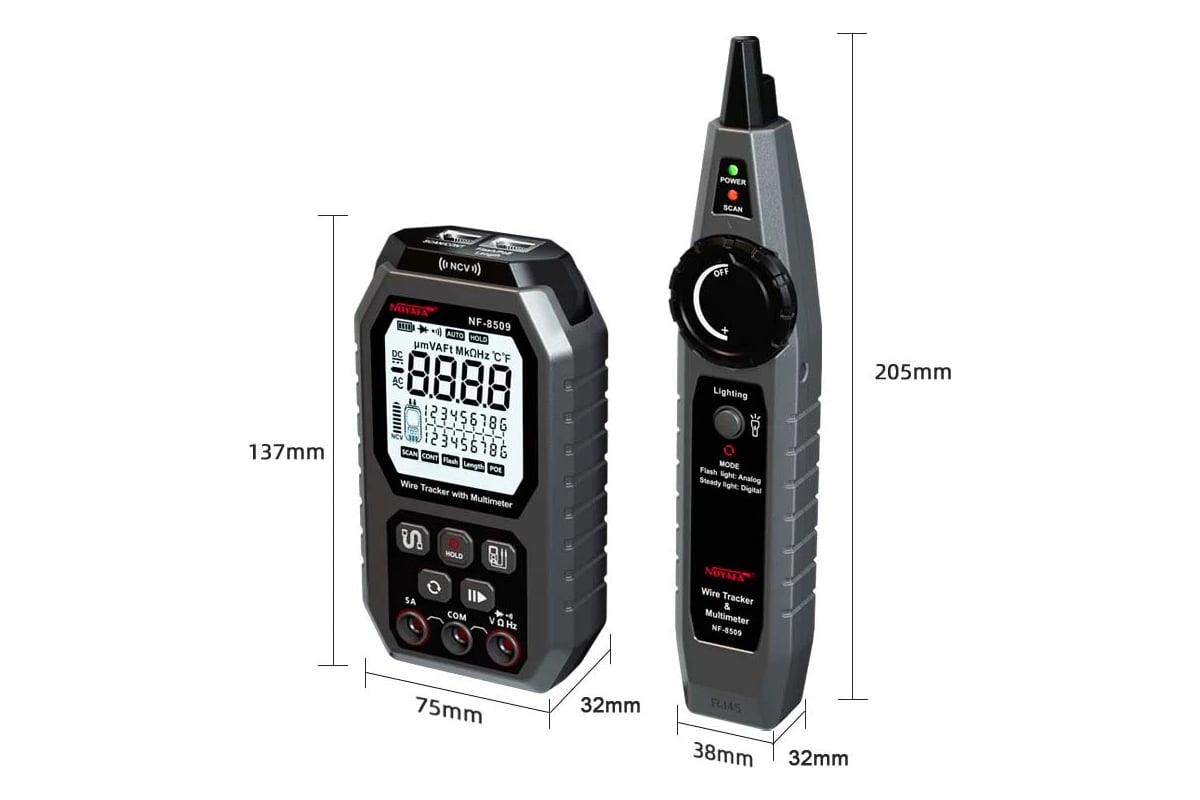 Кабельный тестер + Мультиметр Noyafa NF-8509