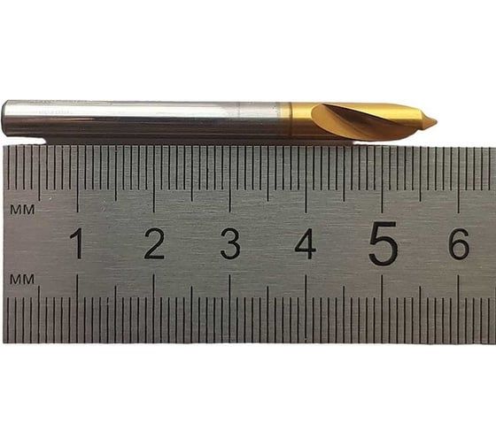 Сверло центровочное Серия 321 (5х60 мм, HSSE, TiN, 90°) Partner 321050