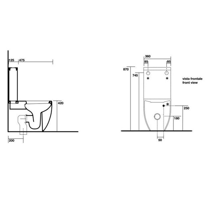 Чаша для унитаза Kerasan Flo 311701