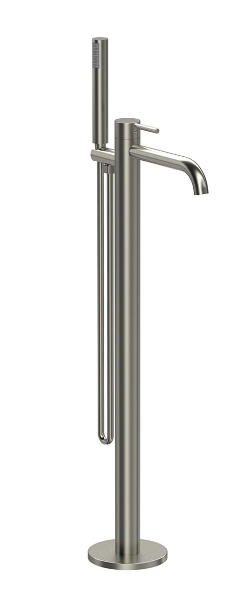Напольный смеситель Vincea Desire VTF-1DBN брашированный никель