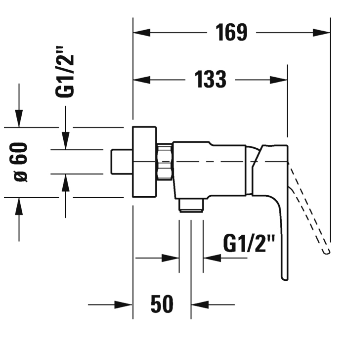 Смеситель для душа Duravit B.1 B14230000010