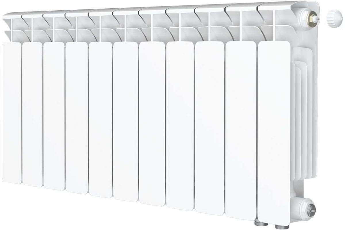 Радиатор Rifar BASE VENTIL 350x11 секций, нижнее подключение, правое (BVR) R35011НПП