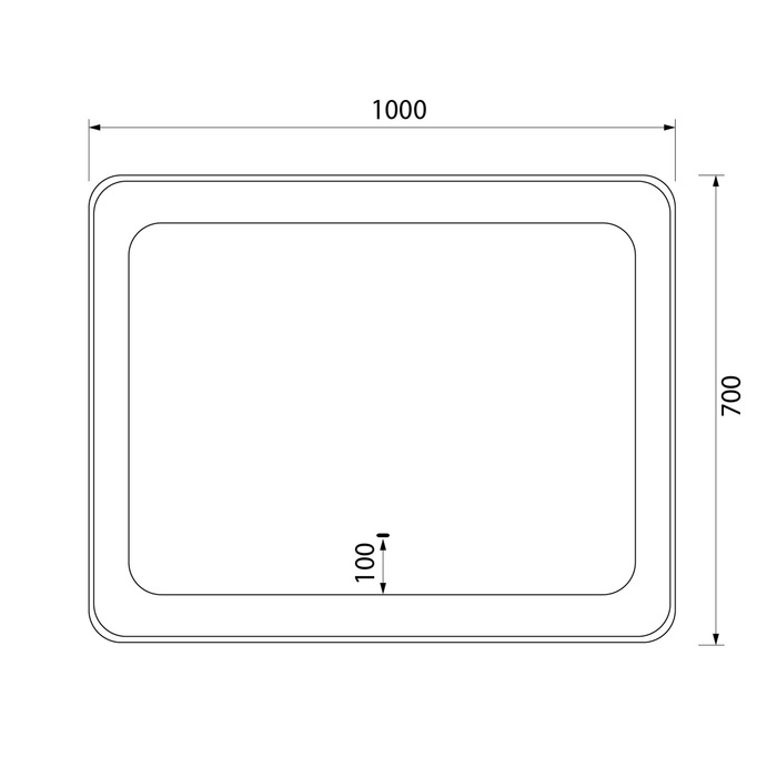 Зеркало Iddis Esper 100x70 см с подсветкой ESP1000i98