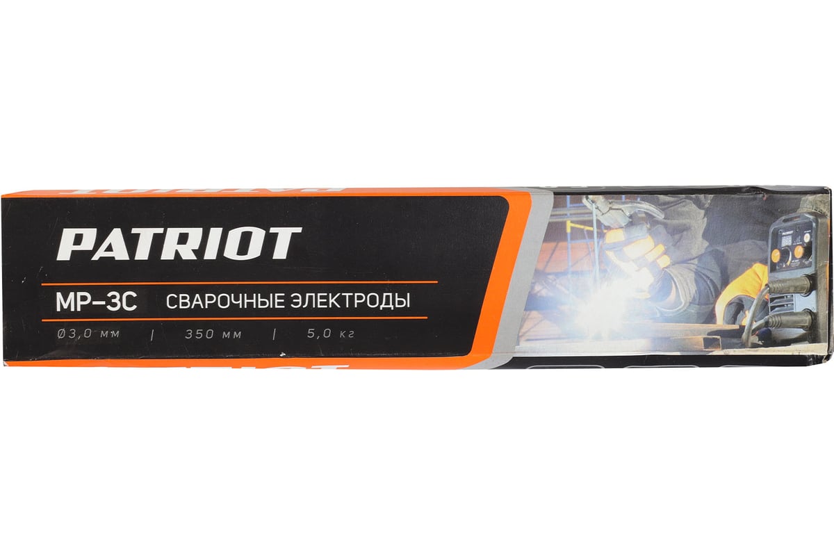 Электроды сварочные МР-3С 3 мм, 350 мм, 5 кг Patriot 605012205
