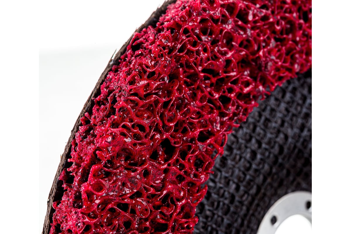 Диск зачистной Clean Strip Red 178х22 мм с фибровой оправкой BlackFox 12585