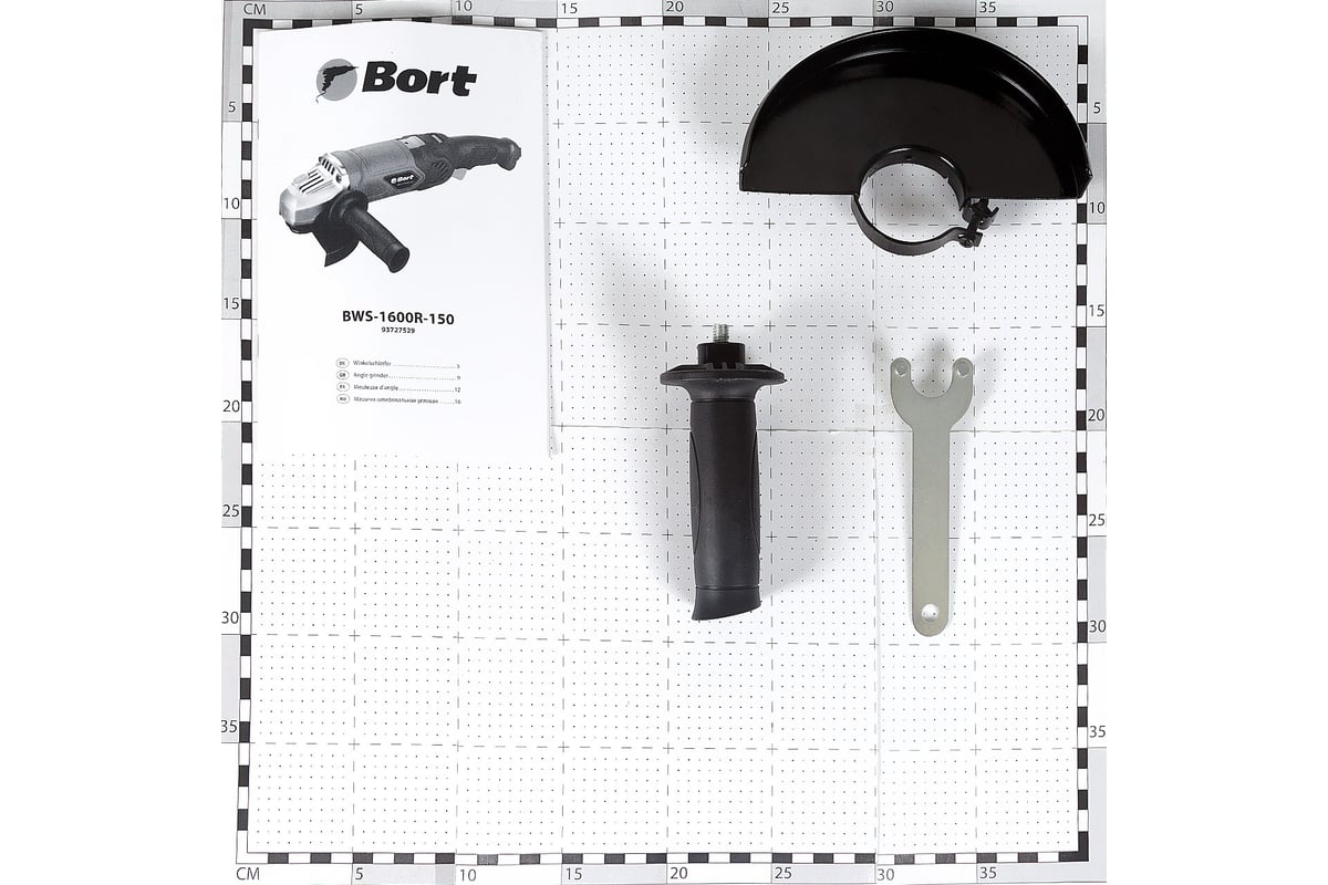 Шлифовальная угловая машина Bort BWS-1600R-150 93727529