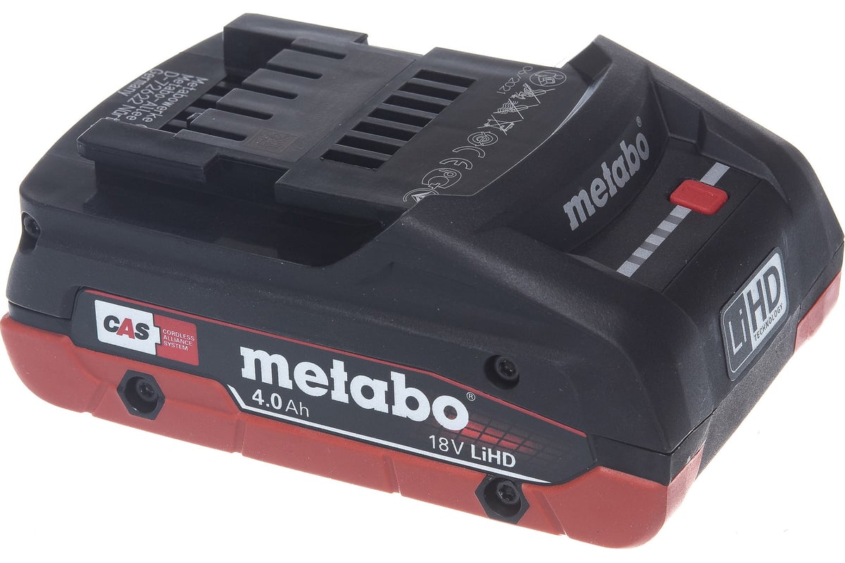 Аккумулятор LiHD 18 В, 4.0 А*ч Metabo 625367000