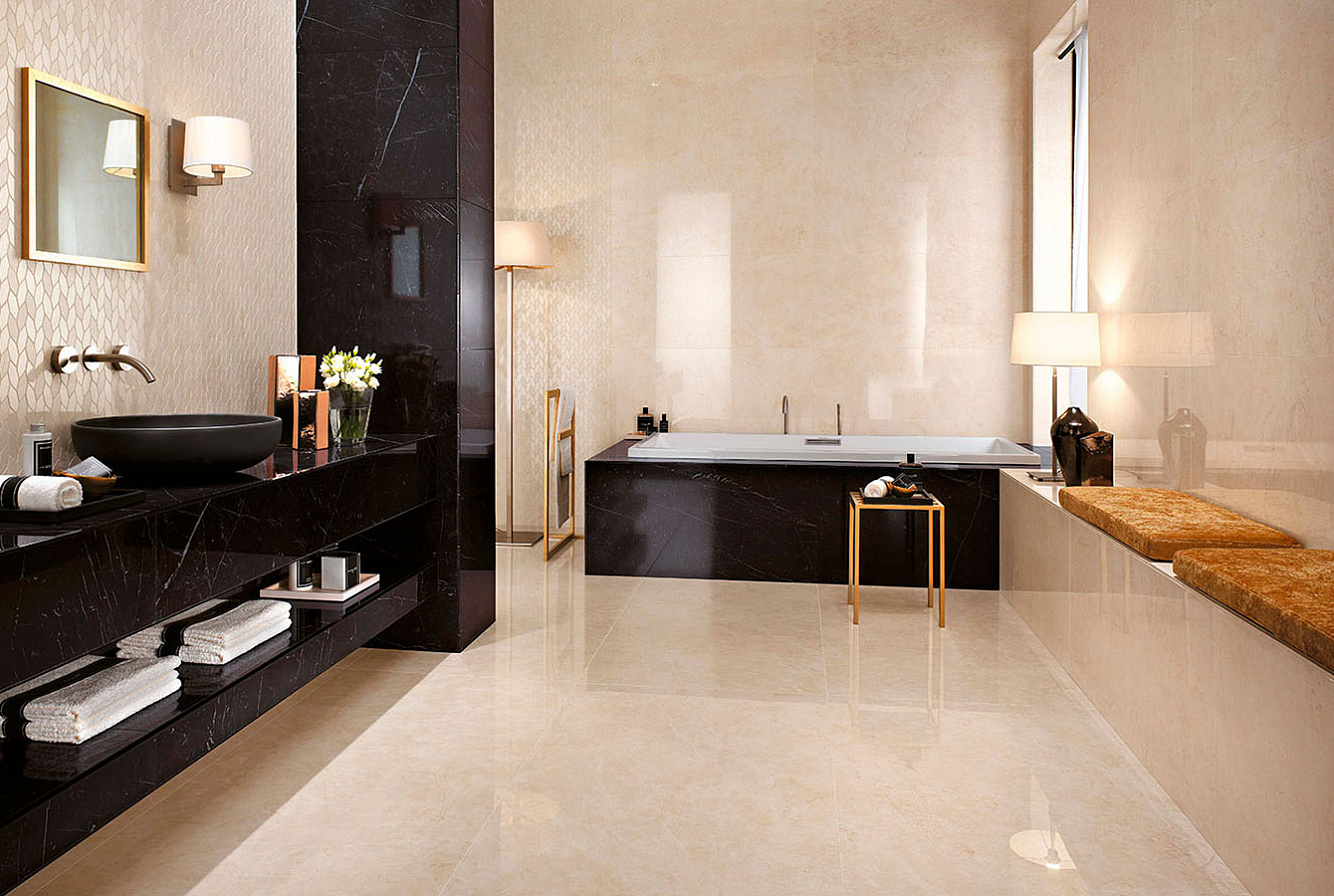 Керамогранит Atlas Concorde Marvel Stone Cream Prestige 45x90 см, AZR0