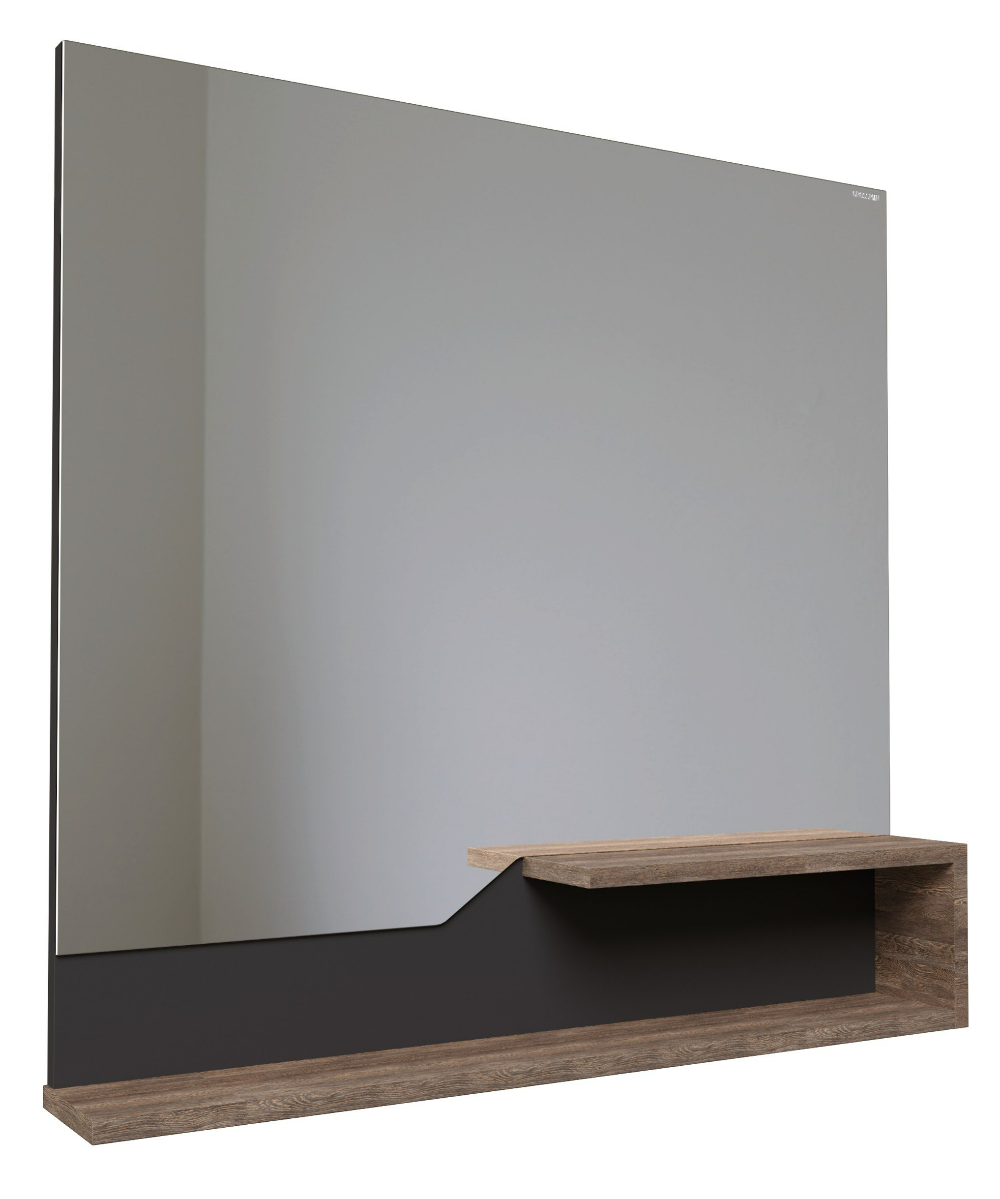 Мебель для ванной Grossman Лайф 80 см, графит/винтажное дерево