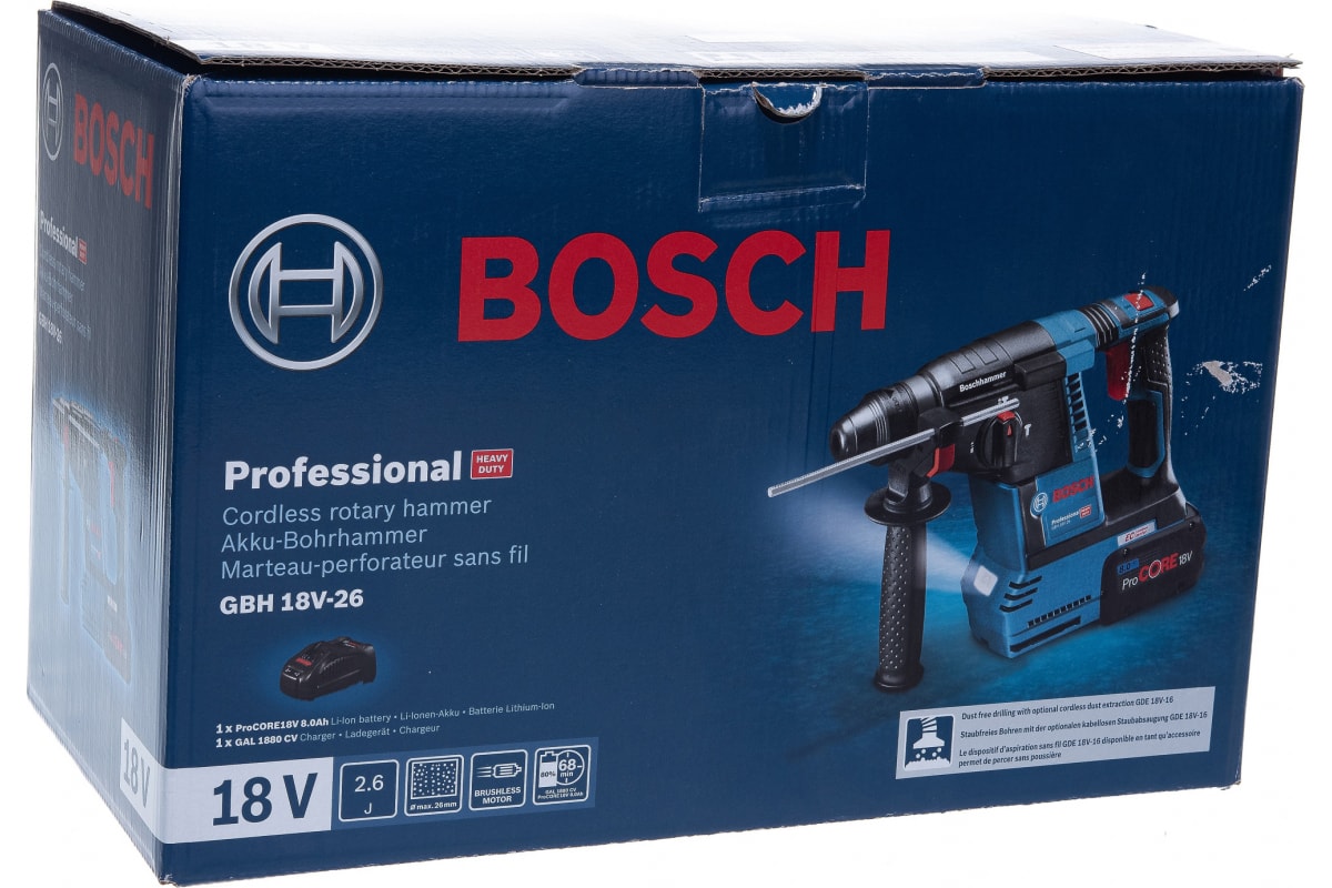 Аккумуляторный перфоратор Bosch GBH 18V-26 0615990M3N