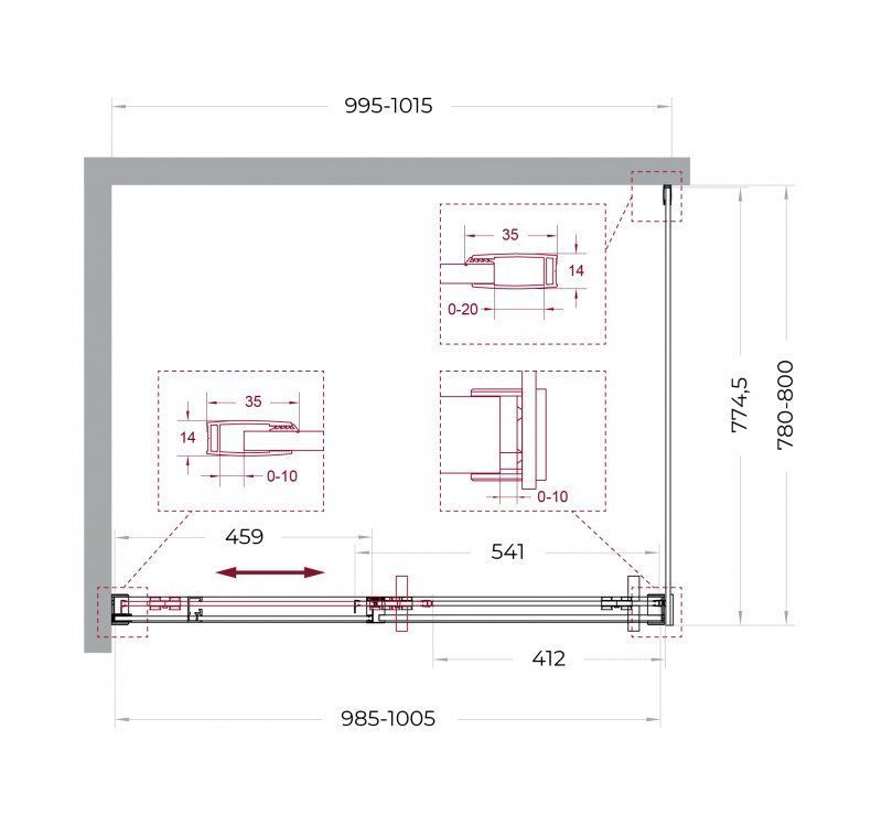 Душевой уголок BelBagno SOFT_CLOSE-1-AH-1-100/80-C-Cr 100x80 прозрачный, хром Душевой уголок BelBagno SOFT_CLOSE-1-AH-1-100/80-C-Cr 100x80 прозрачный, хром