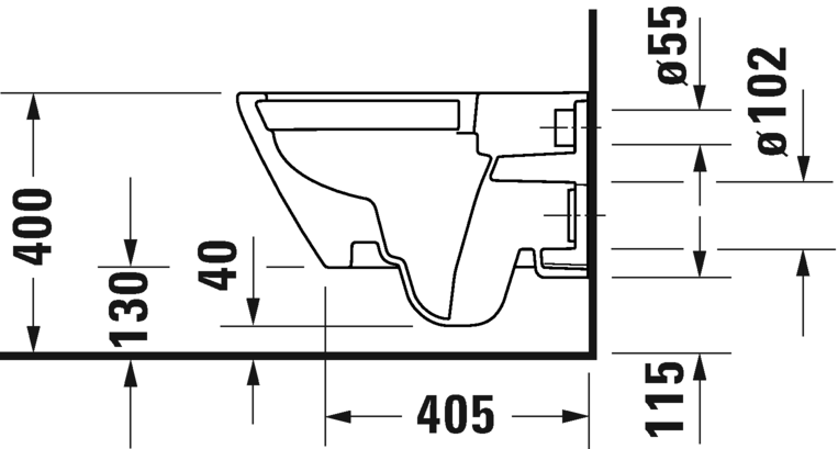 Подвесной унитаз Duravit D-Neo 257809 безободковый