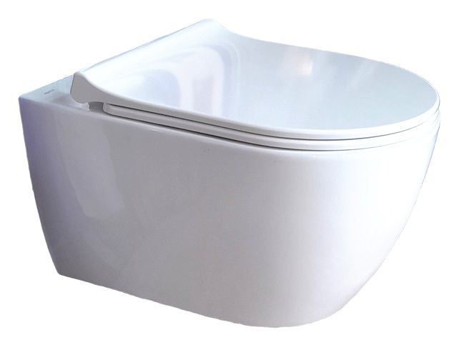 Подвесной унитаз SET Aquatek Поларис-01-010 4в1, кнопка хром