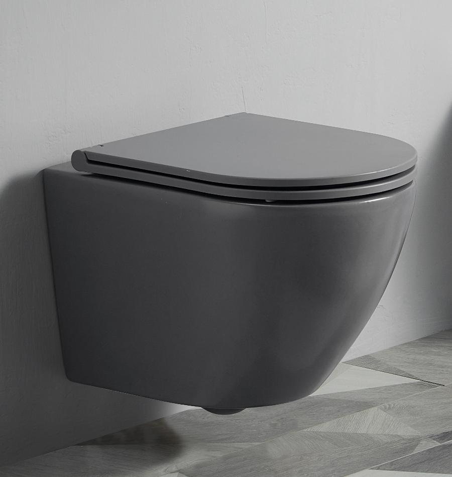 Подвесной унитаз CeramaLux 2197 с сиденьем микролифт