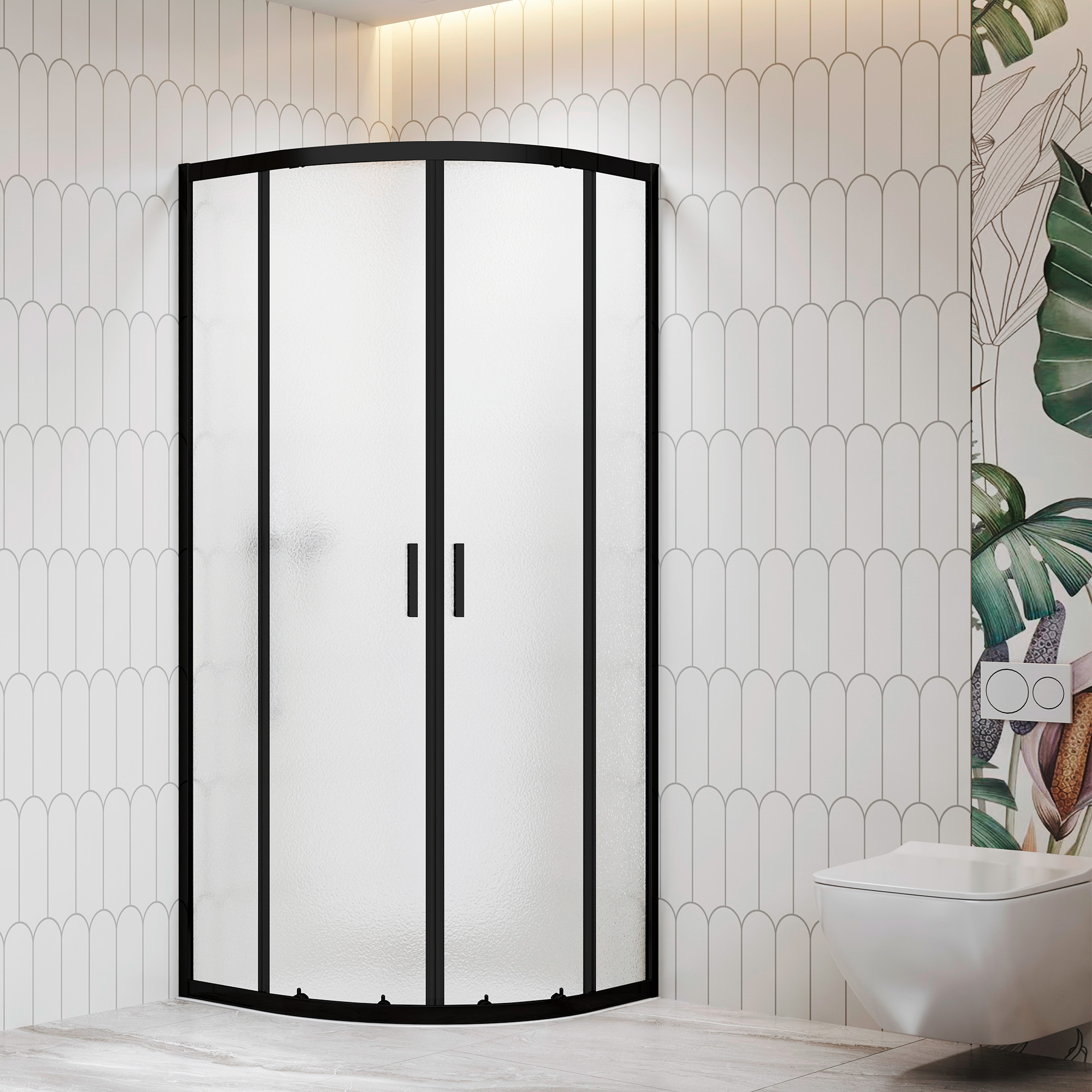 Душевой уголок RGW Classic CL-56B 80x80 Cora, черный 06095688-44