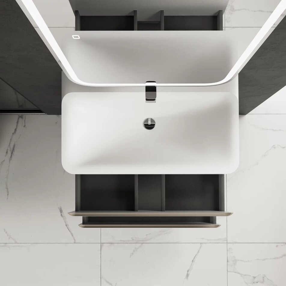 Мебель для ванной AQUAme S4 80 см бежевый