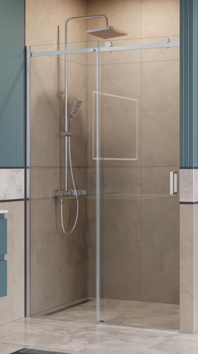 Душевая дверь BelBagno SOFT_CLOSE-2-BF-1-130-C-Cr 130x200 прозрачная, хром