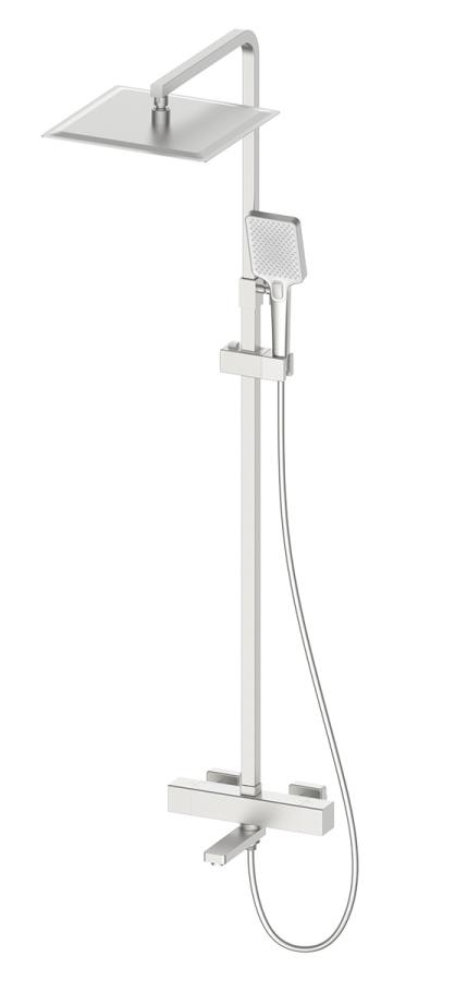 Душевая стойка Oliveeka D-Line OL-739901-BN с термостатом, никель матовый