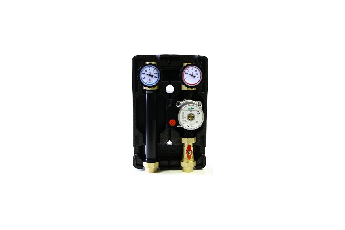Насосная группа Uni-Fitt прямая DN25, с насосом Wilo Star RS 25/6 180, в теплоизоляции 490W2500.IT