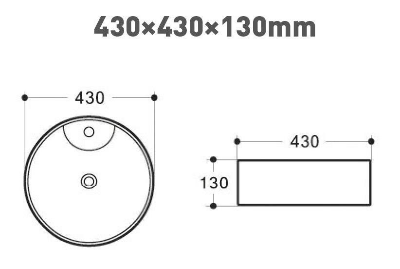 Раковина Art&Max AM170-T 43 см белый