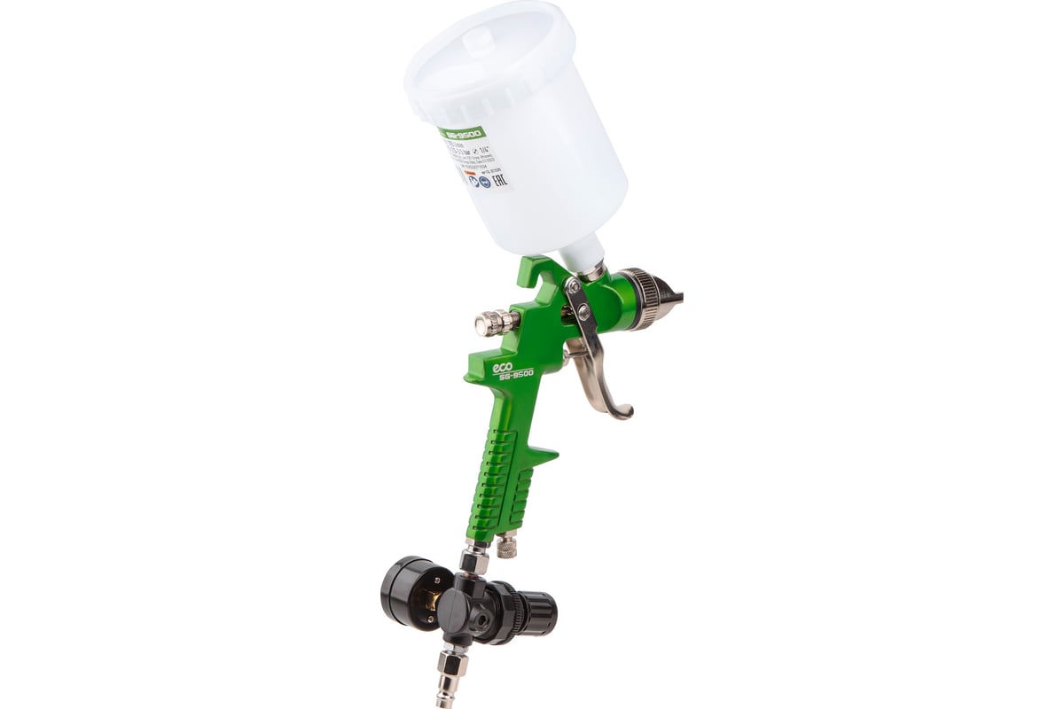 Пневматический краскопульт Eco SG-9500 с манометром EC1536-01