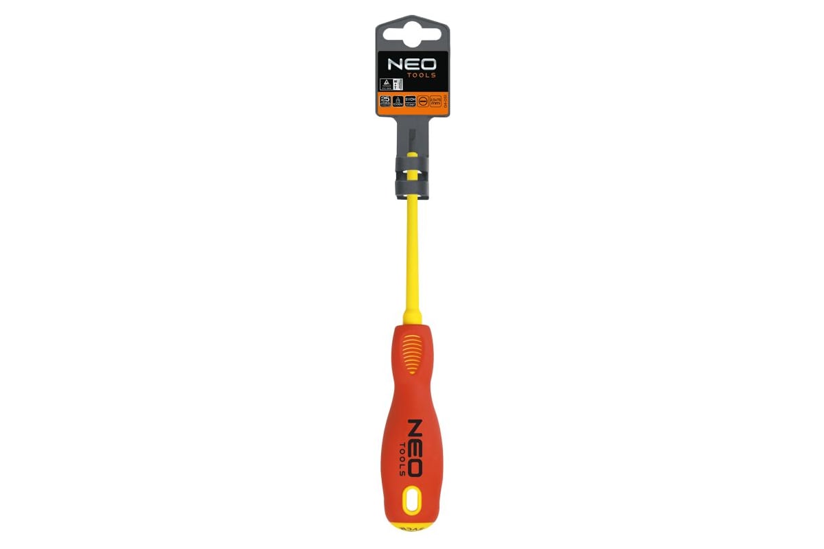 Шлицевая отвертка Neo Tools 6.5x150 мм 1000 В CrMo 04-055