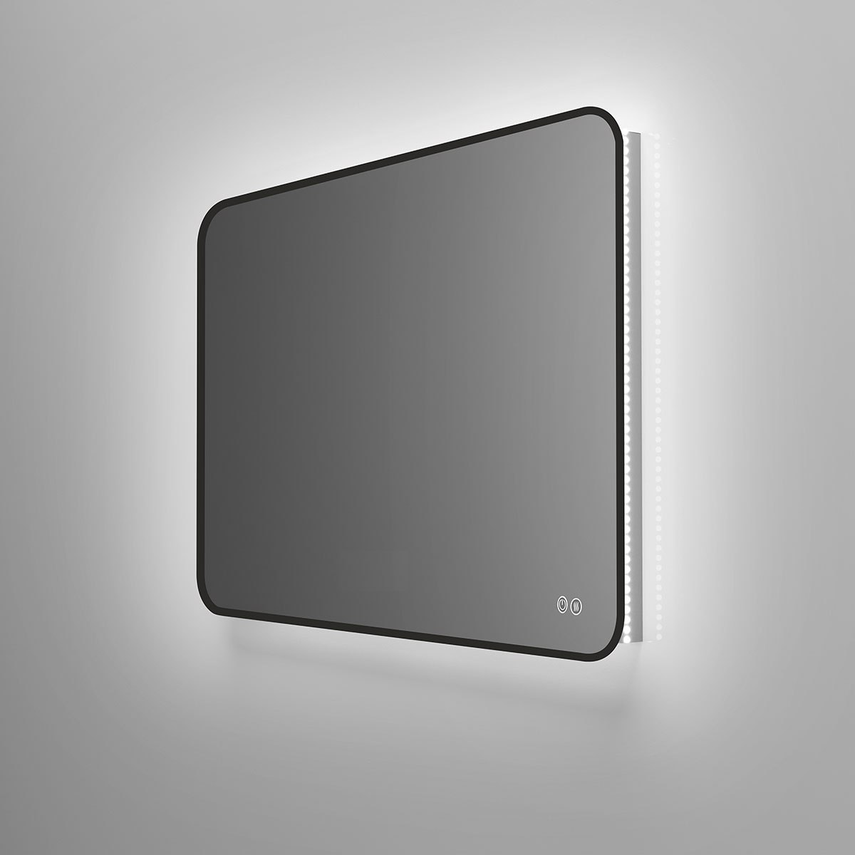 Зеркало Vincea VLM-3VC100B-2 100x80 см, сенсорный выключатель и диммер, антипар, черный