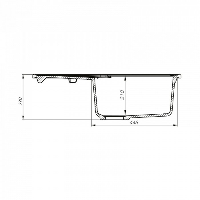 Кухонная мойка Iddis Kitchen G 77 см песок