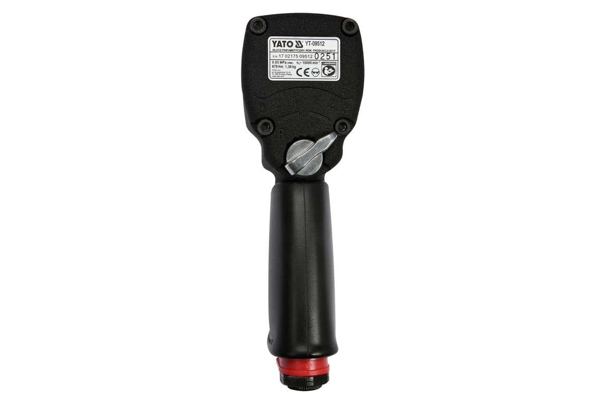 Пневматический гайковерт Yato 1/2" Мини, 678 Нм YT-09512
