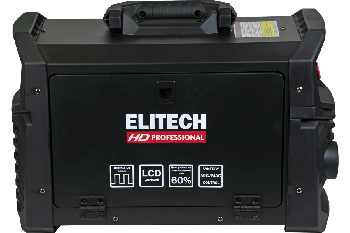 Инверторный сварочный аппарат Elitech HD WM 200 SYN LCD Pulse 204473