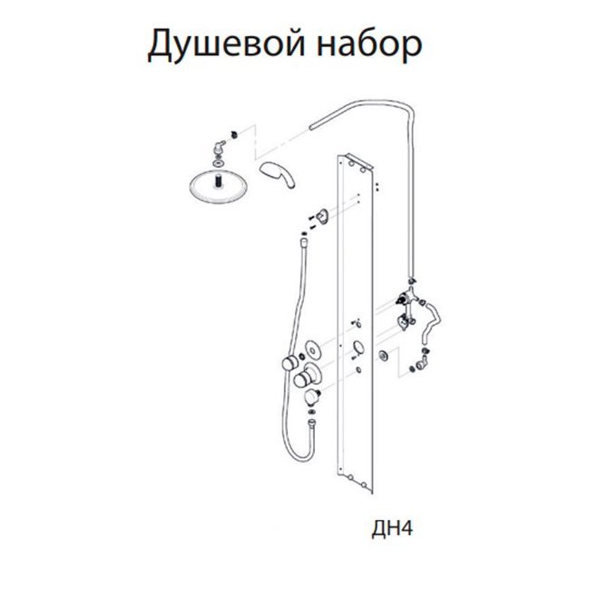 Душевая кабина Тритон Лайт В ДН4 100х100, стекло градиент