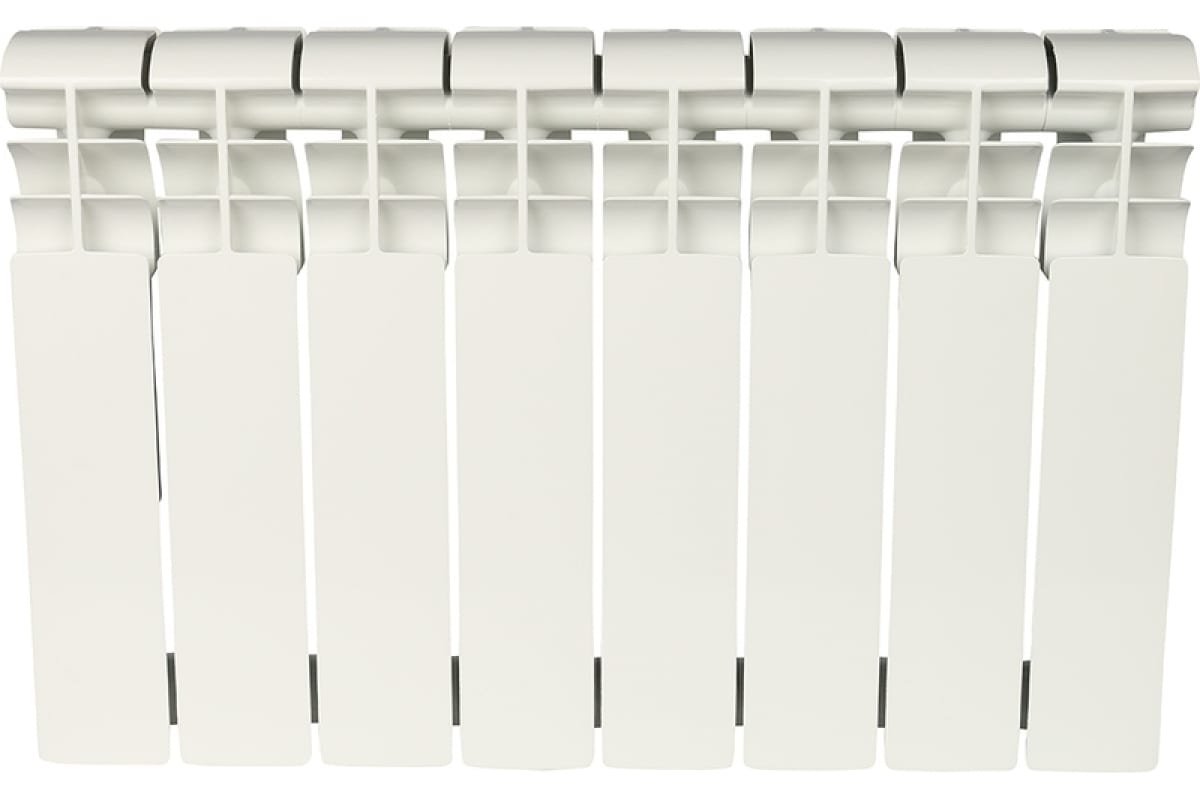 Биметаллический радиатор Rommer Profi BM 350 BI350-80-80-130 8 секций RAL9016 86631