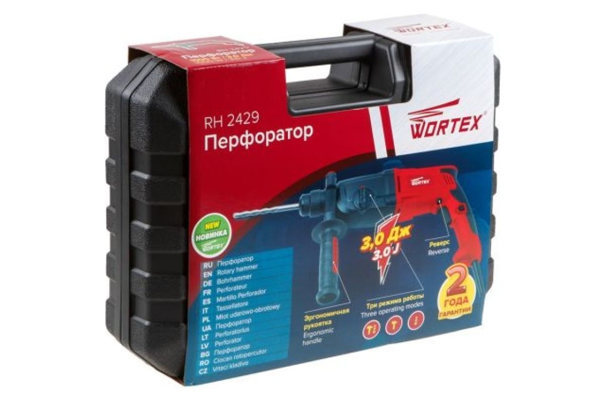 Перфоратор Wortex RH 2429 в чемодане RH242900011