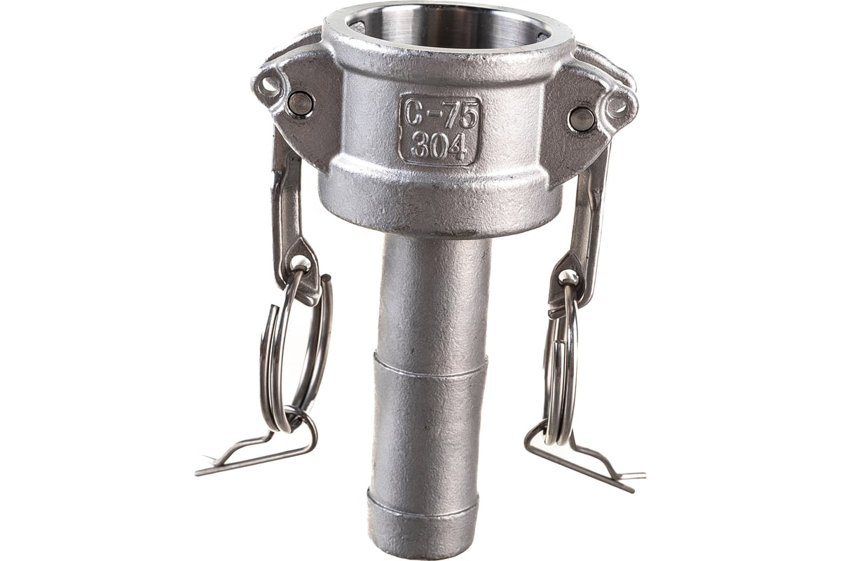 Камлок тип С (розетка с хвостовиком; 20 мм-3/4"; нержавеющая сталь) TITAN LOCK TL75CSS