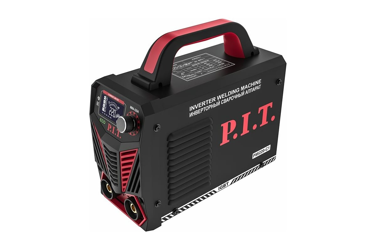 Сварочный инвертор P.I.T. 220 А,ПВ-60,1,6-3.2 мм, 5,8квт, 190, горячий старт PMI220-C1
