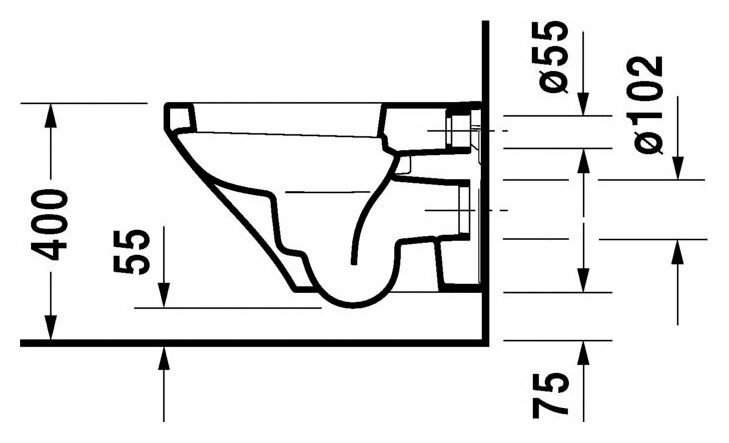 Подвесной унитаз Duravit DuraStyle 2536090000