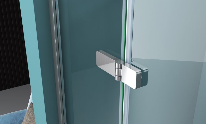 Душевая дверь BelBagno KRAFT-B-12-60/30-C-Cr-L 90x195 прозрачная, левая