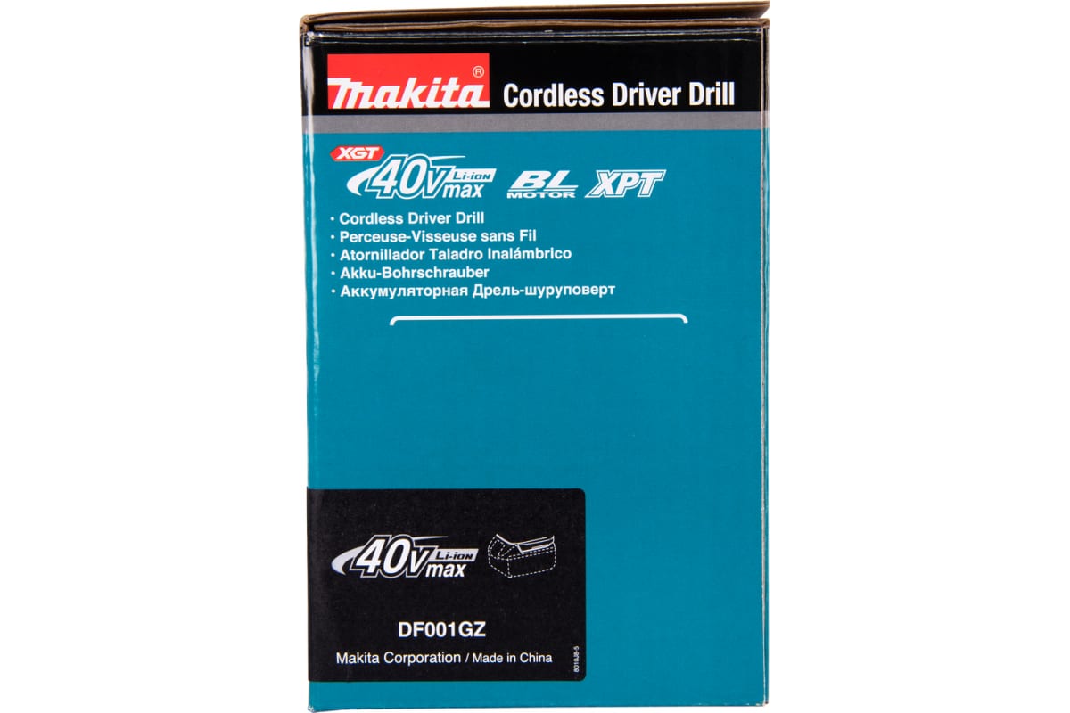 Аккумуляторная дрель-шуруповерт Makita XGT BL 40В DF001GZ