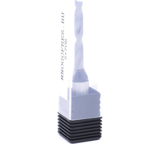 Сверло присадочное монолитное глухое KJ1-10207R (5х70 мм; хв-к 10 мм; правое вращение) МНОГОФРЕЗ 6663