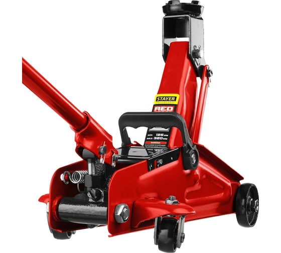 Подкатной домкрат Stayer R-22 Red force 2т, 125-320мм 43152-2