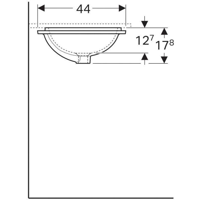 Раковина Geberit VariForm 53 см 500.762.01.2