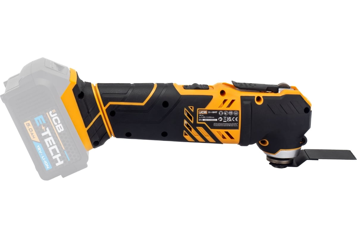 Многофункциональный инструмент JCB 18V, 5000-15000 об/мин, без аккумулятора JCB-18MT-B-E(57254)