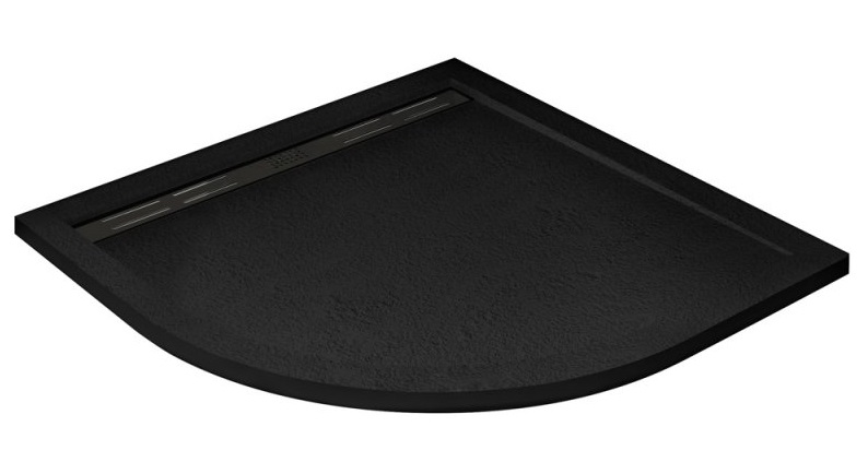 Поддон для душа Cezares TRAY-AS-R-90-30-NERO 90x90 из мрамора, черный